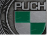 Badge / emblem Puch logo Silver with enamel 47mm RealMetal